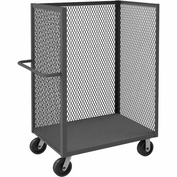 Durham - 3,600 Lb Capacity 1-Shelf 3-Sided Mesh Truck - Americas Industrial Supply