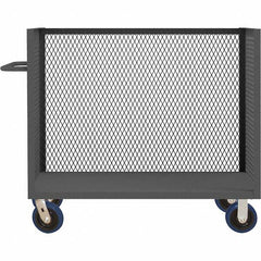 Durham - 3,600 Lb Capacity 1-Shelf 3-Sided Mesh Truck - Americas Industrial Supply
