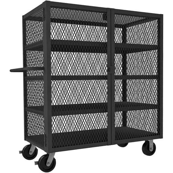 Durham - 2,000 Lb Capacity 4-Shelf Security Mesh Truck - Americas Industrial Supply