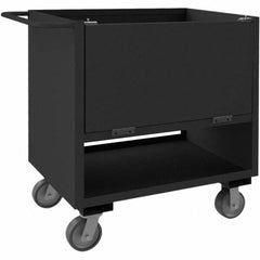 Durham - 2,000 Lb Capacity 2-Shelf 4-Sided Solid Box Truck - Americas Industrial Supply
