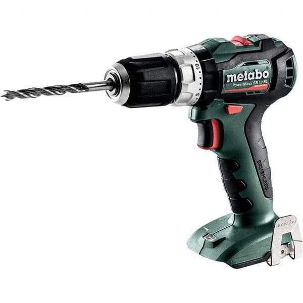 Metabo - 12 Volt 3/8" Quick Change Chuck Cordless Hammer Drill - 0 to 21,000 BPM, 0 to 500 & 1,650 RPM, Reversible - Americas Industrial Supply