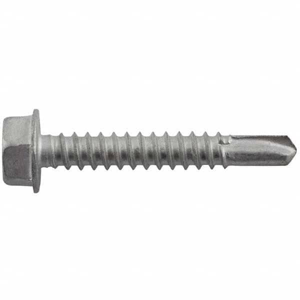 DeWALT Anchors & Fasteners - #10-16, Hex Washer Head, Hex Drive, 5/8" Length Under Head, #3 Point, Self Drilling Screw - Americas Industrial Supply