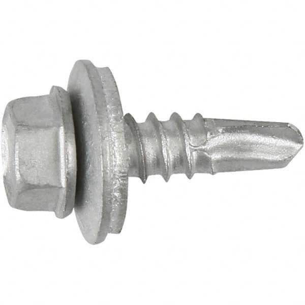 DeWALT Anchors & Fasteners - #12-24, Hex Washer Head, Hex Drive, 7/8" Length Under Head, #4 Point, Self Drilling Screw - Americas Industrial Supply