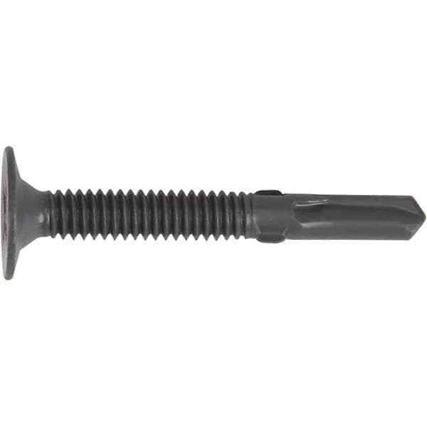 DeWALT Anchors & Fasteners - 1/4, Flat Head, Phillips Drive, 3" OAL, #4 Point, Self Drilling Screw - Americas Industrial Supply