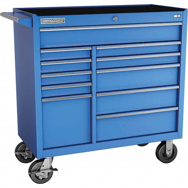 Champion Tool Storage - Tool Storage Combos & Systems Type: Wheeled Tool Cabinet Drawers Range: 10 - 15 Drawers - Americas Industrial Supply