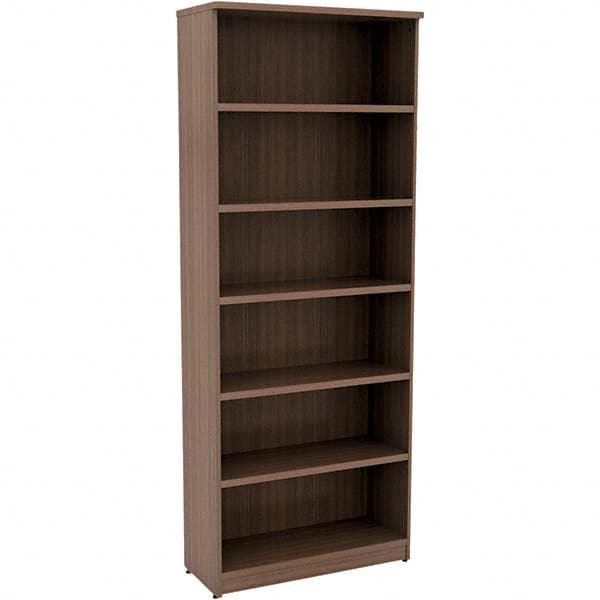 ALERA - Bookcases Height (Inch): 80-3/4 Color: Walnut - Americas Industrial Supply