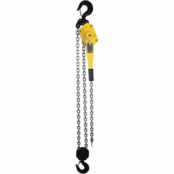OZ Lifting Products - 12,000 Lb Capacity, 20' Lift Height, Chain Lever Hoist with Overload Protection - Americas Industrial Supply