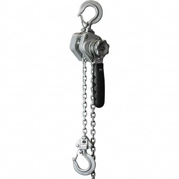 OZ Lifting Products - 500 Lb Capacity, 10' Lift Height, Chain Manual Lever Hoist - Americas Industrial Supply
