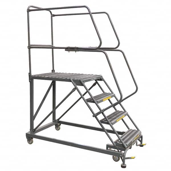 Ballymore - Rolling & Wall Mounted Ladders & Platforms Type: Stairway Slope Ladder Style: 59 Degree Incline - Americas Industrial Supply