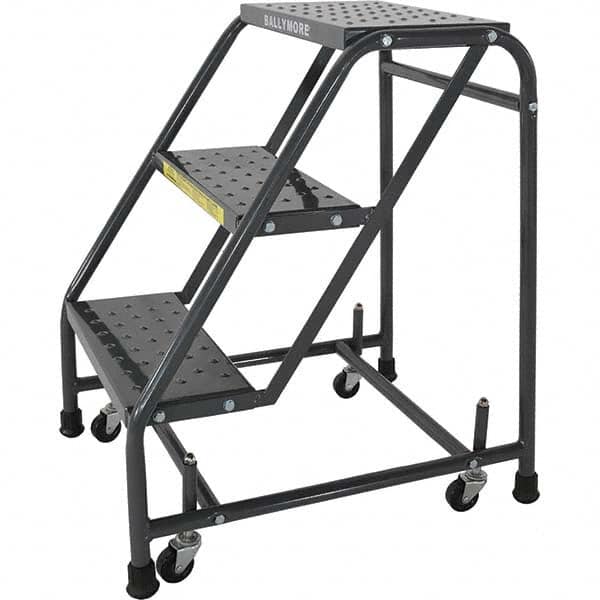 Ballymore - Rolling & Wall Mounted Ladders & Platforms Type: Stairway Slope Ladder Style: 50 Degree Incline - Americas Industrial Supply
