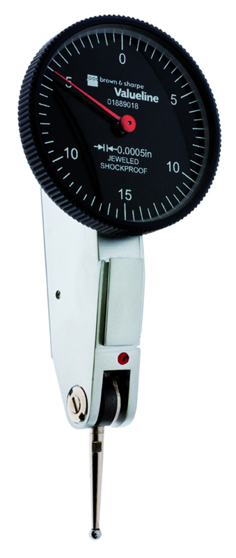 1.26" Face Diameter .0005" Graduation Black Face Dial Test Indicator Model No. 01889018 - Americas Industrial Supply