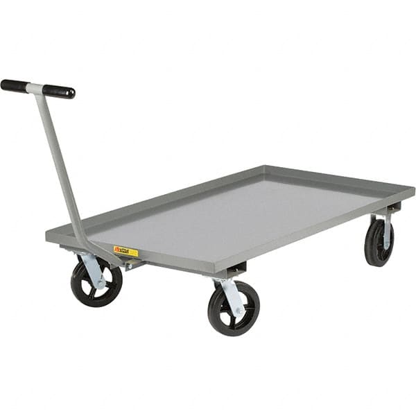 Little Giant - 2,000 Lb Capacity, 30" Wide x 72" Long x 9" High Cart - Steel, 2 Rigid/2 Swivel Casters - Americas Industrial Supply