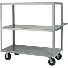 Little Giant - 3,600 Lb Capacity, 30" Wide x 60" Long x 45" High Cart - Steel, Phenolic Casters - Americas Industrial Supply