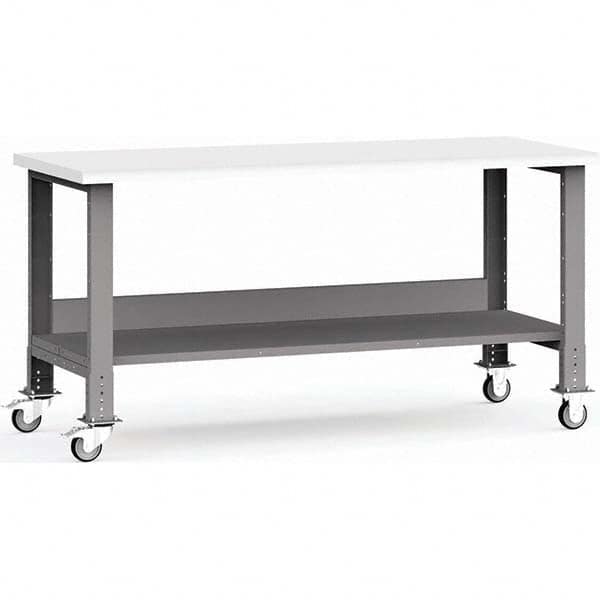Rousseau Metal - Mobile Work Benches Type: Mobile Workbench Length: 72 (Inch) - Americas Industrial Supply