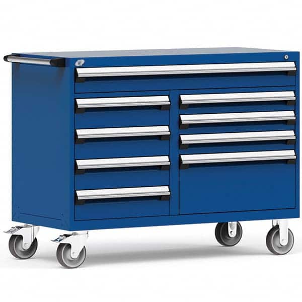 Rousseau Metal - Tool Roller Cabinets Drawers Range: 5 - 10 Drawers Width Range: 48" and Wider - Americas Industrial Supply