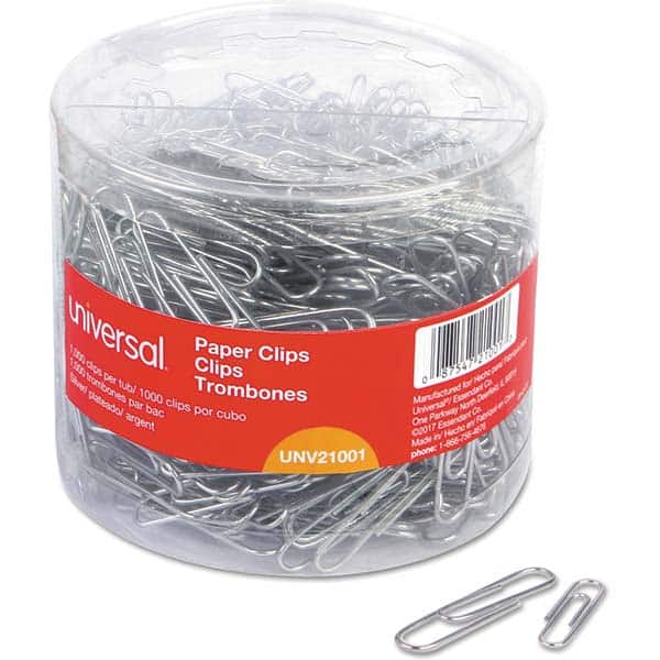 UNIVERSAL - Binder Clips Binder Type: Paper Fastener Color: Silver - Americas Industrial Supply