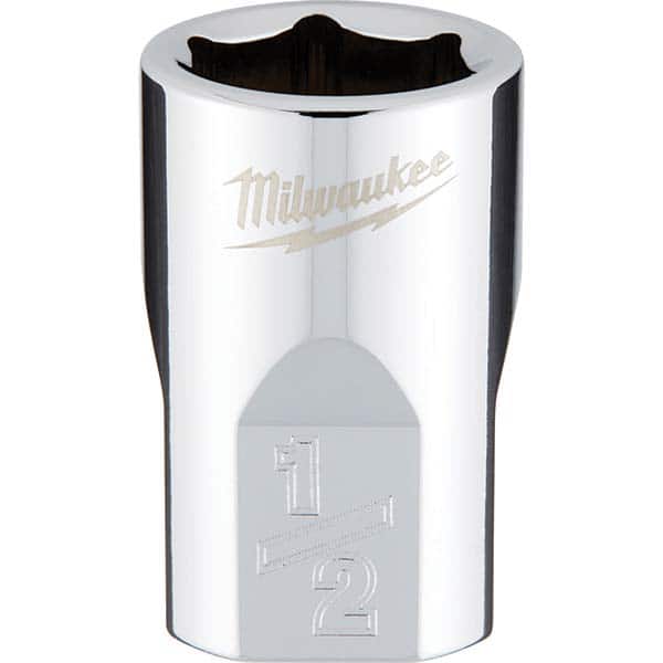 Milwaukee Tool - Hand Sockets Drive Size (Inch): 3/8 Size (Inch): 1/2 - Americas Industrial Supply