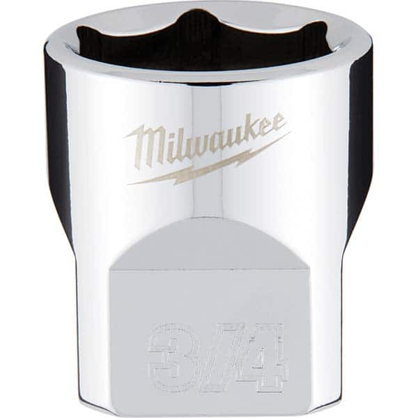 Milwaukee Tool - Hand Sockets Drive Size (Inch): 3/8 Size (Inch): 3/4 - Americas Industrial Supply