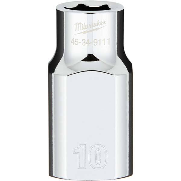 Milwaukee Tool - Hand Sockets Drive Size (Inch): 1/2 Size (mm): 10.0000 - Americas Industrial Supply
