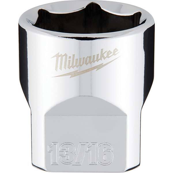 Milwaukee Tool - Hand Sockets Drive Size (Inch): 3/8 Size (Inch): 13/16 - Americas Industrial Supply
