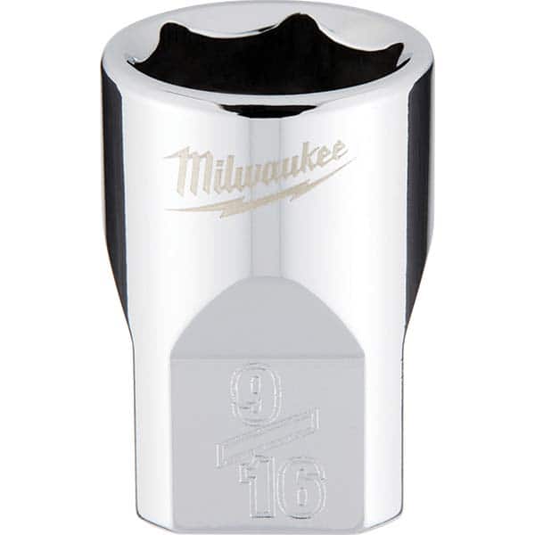 Milwaukee Tool - Hand Sockets Drive Size (Inch): 3/8 Size (Inch): 9/16 - Americas Industrial Supply