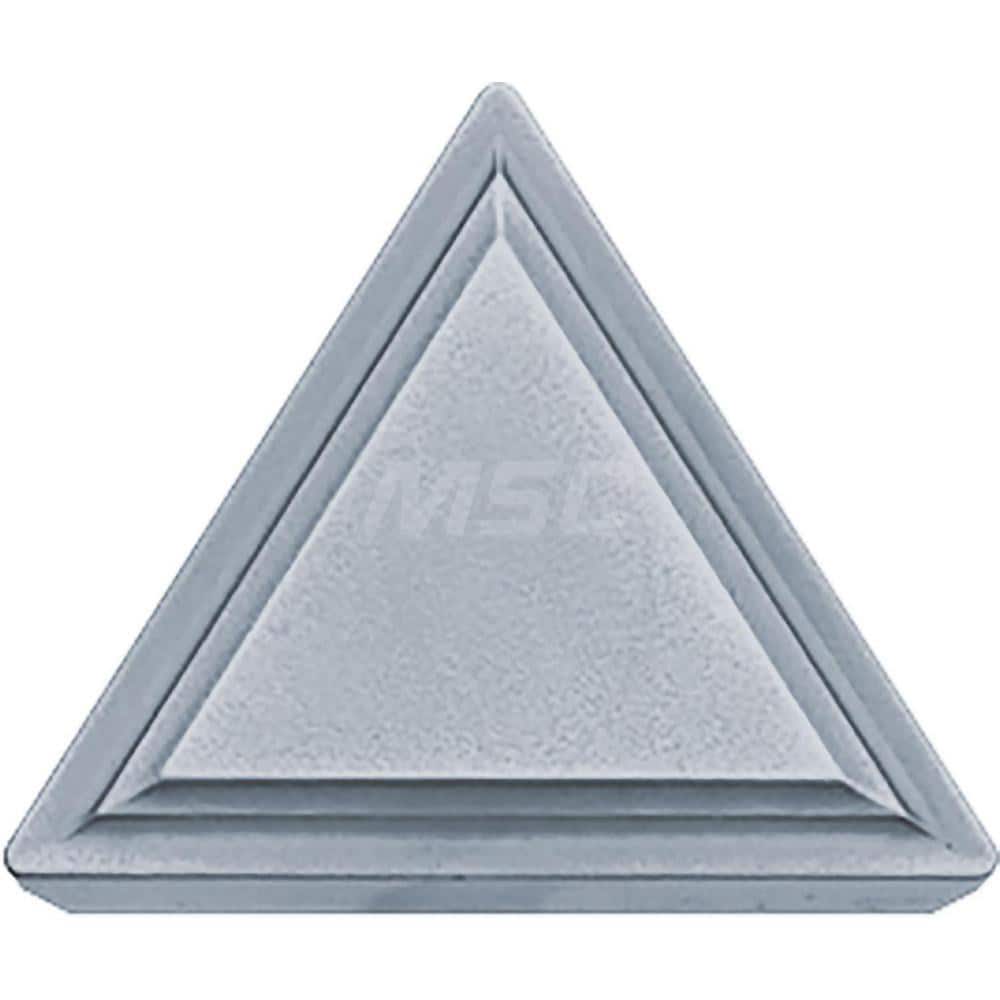 Kyocera TPMR 322 TN610 Grade Uncoated Cermet, 11 Degree, Triangle, Positive Rake Angle, Neutral Turning Insert for Continuous and Medium in (P) Carbon/Alloy Steel