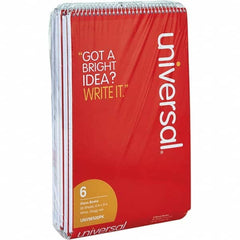UNIVERSAL - Note Pads, Writing Pads & Notebooks Writing Pads & Notebook Type: Steno Book Size: 6 x 9 - Americas Industrial Supply