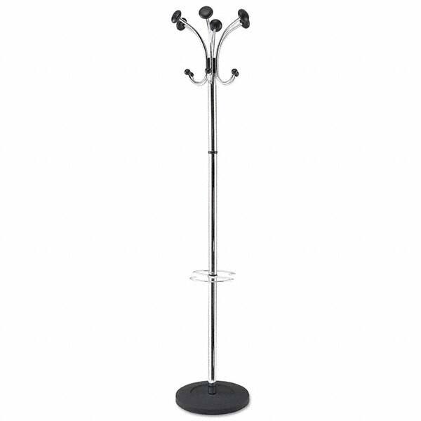 Alba - Coat Racks, Hooks & Shelving Type: Floor Rack Number of Hooks: 12 - Americas Industrial Supply
