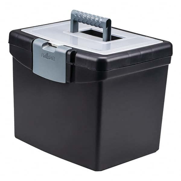 Storex - Compartment Storage Boxes & Bins Type: File Boxes-Portable Number of Compartments: 1.000 - Americas Industrial Supply