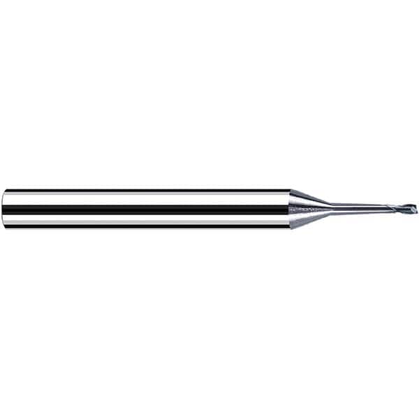 Fraisa - 2.5mm Diam 2 Flute Solid Carbide 0.2mm Corner Radius End Mill - Americas Industrial Supply