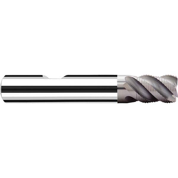Fraisa - 1/2" Diam, 5/8" LOC, 4 Flute Solid Carbide Roughing Square End Mill - Americas Industrial Supply