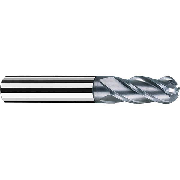 Fraisa - 5/8" Diam, 1-1/4" LOC, 4 Flute Solid Carbide Ball End Mill - Americas Industrial Supply