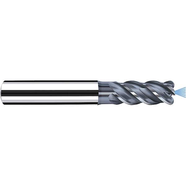 Fraisa - 6mm Diam 4 Flute Solid Carbide 0.2mm Corner Radius End Mill - Americas Industrial Supply