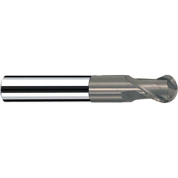Fraisa - 1/2" Diam, 1/2" LOC, 2 Flute Solid Carbide Ball End Mill - Americas Industrial Supply