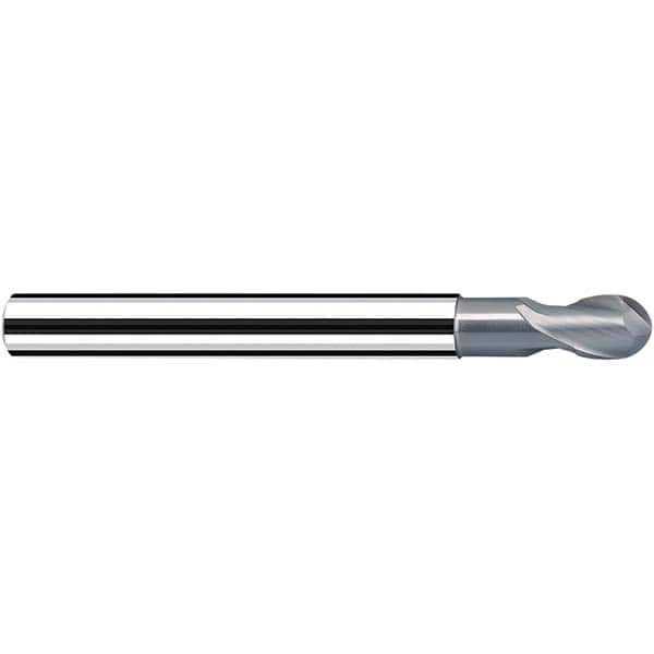 Fraisa - 10mm Diam, 11mm LOC, 2 Flute Solid Carbide Ball End Mill - Americas Industrial Supply