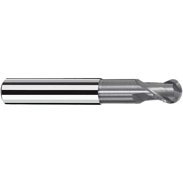 Fraisa - 10mm Diam, 11mm LOC, 2 Flute Solid Carbide Ball End Mill - Americas Industrial Supply