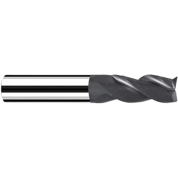 Fraisa - 10mm Diam 3 Flute Solid Carbide 0.5mm Corner Radius End Mill - Americas Industrial Supply