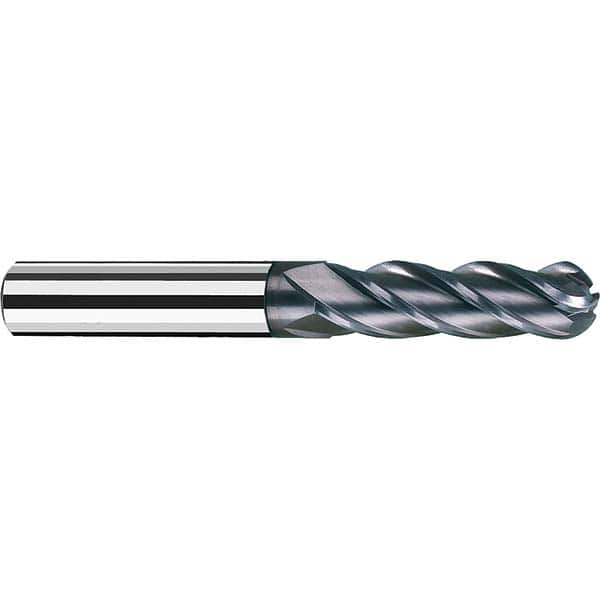 Fraisa - 5/16" Diam, 1-1/4" LOC, 4 Flute Solid Carbide Ball End Mill - Americas Industrial Supply