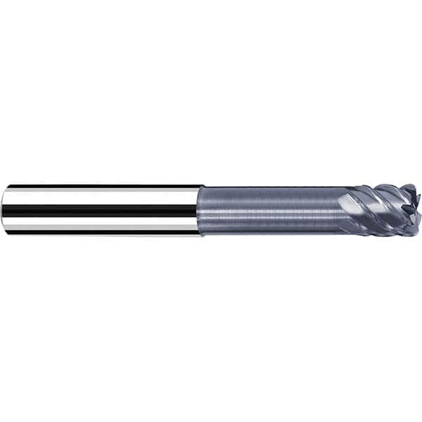 Fraisa - 1/8" Diam 4 Flute Solid Carbide 0.015" Corner Radius End Mill - Americas Industrial Supply