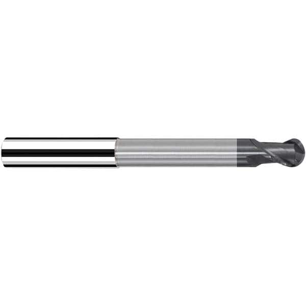 Fraisa - 8mm Diam, 9mm LOC, 2 Flute Solid Carbide Ball End Mill - Americas Industrial Supply
