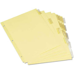 UNIVERSAL - Tabs, Indexes & Dividers Indexes & Divider Type: Customizable Size: 8-1/2 x 11 - Americas Industrial Supply