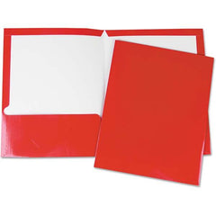 UNIVERSAL - File Folders, Expansion Folders & Hanging Files Folder/File Type: Pocket Folders Color: Red - Americas Industrial Supply