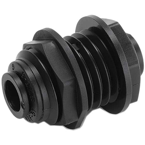 Parker - Plastic Push-To-Connect Tube Fittings Type: Bulkhead Union Tube Outside Diameter (Inch): 1/4 - Americas Industrial Supply