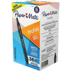 Paper Mate - Pens & Pencils Type: Retractable Gel Color: Black - Americas Industrial Supply