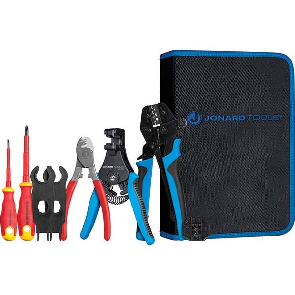 Jonard Tools - Crimpers Type: Solar Panel Crimping Tool Kit Capacity: 14, 12, or 10 AWG - Americas Industrial Supply
