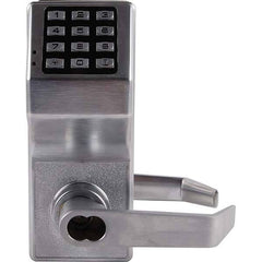 Alarm Lock - Lever Locksets Type: Entrance Door Thickness: 1-3/4 - Americas Industrial Supply