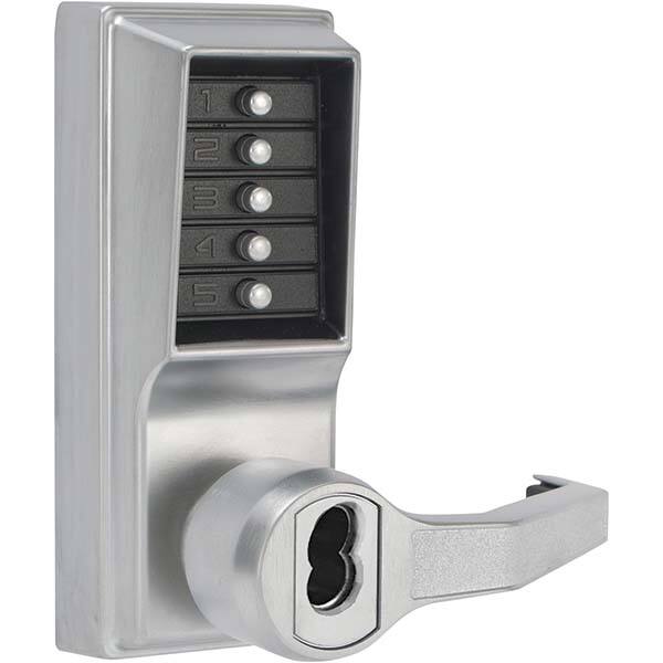 Simplex - Lever Locksets Type: Push-button Lock Door Thickness: 1-3/4 - Americas Industrial Supply