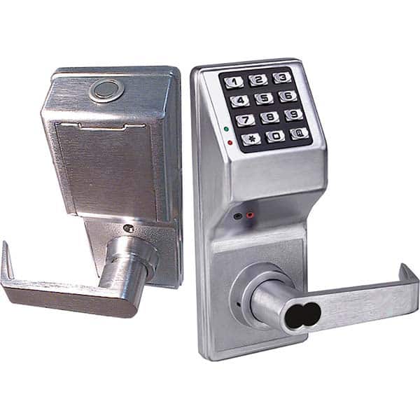 Alarm Lock - Lever Locksets Type: Entrance Door Thickness: 1-3/4 - Americas Industrial Supply