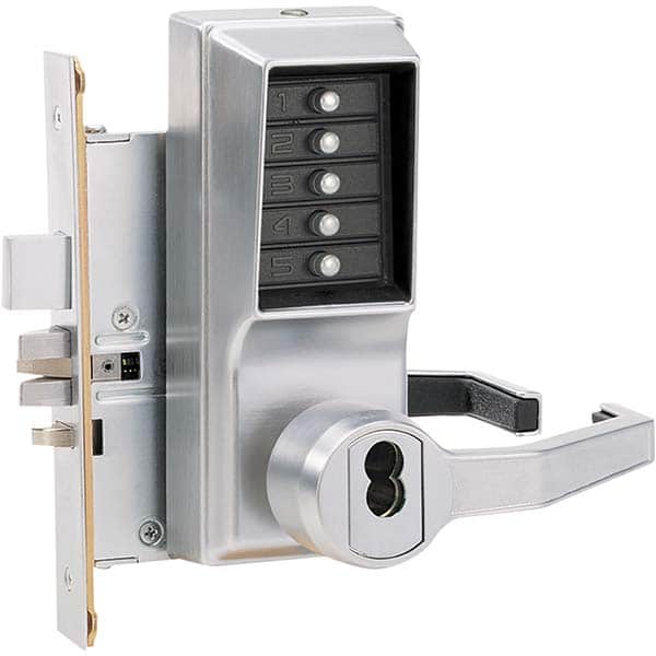 Simplex - Lever Locksets Type: Push-button Lock Door Thickness: 1-3/4 - Americas Industrial Supply
