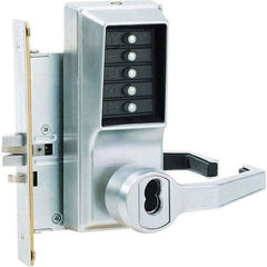Simplex - Lever Locksets Type: Push-button Lock Door Thickness: 1-3/4 - Americas Industrial Supply